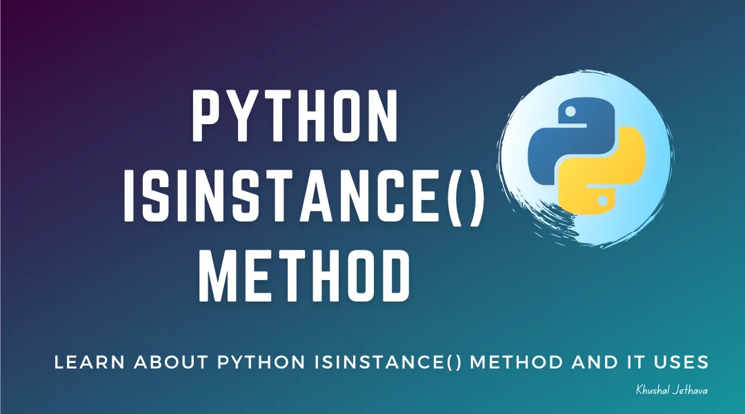 Python isinstance() method